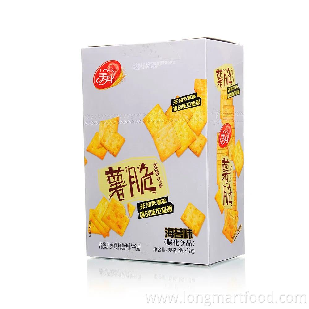 Hot Sale Nori Flavor Crackers Potato Chips in Bag